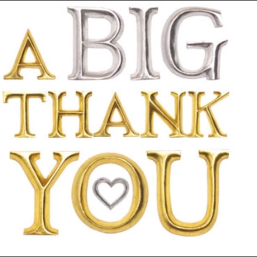 BIG THANK YOU’s TO ALL MY PURCHASERS!